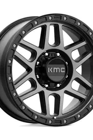 KMC KM544 MESA 8X180 20X9 +18 SATIN BLACK WITH GRAY TINT No Minimum Order