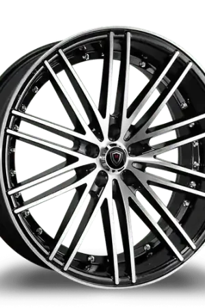MARQUEE WHEELS M3246 5x120 20x10.5+15 BLACK / MACHINED Grab Now