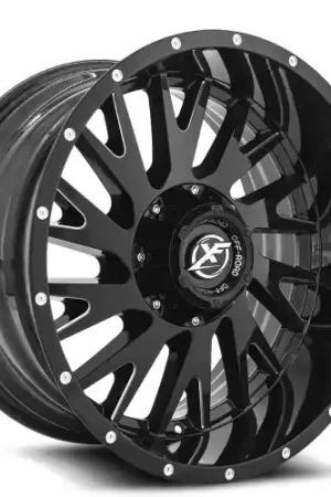 XF Off-Road XF-221 5x139.7/5x150 20x10 -12 Gloss Black & Milled Hassle-Free Returns