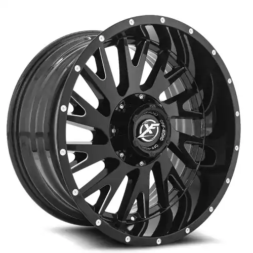 XF Off-Road XF-221 5x139.7/5x150 20x10 -12 Gloss Black & Milled Hassle-Free Returns