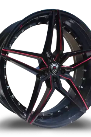 Reduced Price MARQUEE WHEELS M3259 5x112 22x10.5+40 BLACK / RED