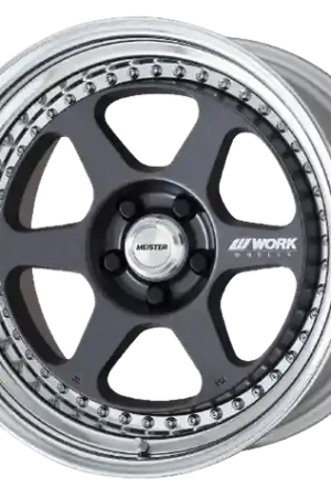 Work Meister L1 3P 5x120.65 18x13.5-13 A Disk Matte Gunmetal Clearance