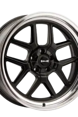 Ridler 610 5x120.65 17x8+0 Matte Black/Polished Lip Trusted Brand