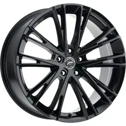 Platinum 458BK Prophecy 5X120 18x8 +35 Gloss Black with Clear-Coat Worldwide Shipping