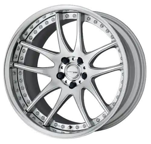 Work Emotion Cr 3P 5x115 18x9.5-5 R Disk Burning Silver Clearance