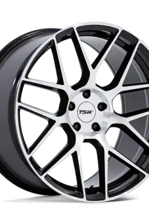 Free Shipping TSW TW002 LASARTHE 5X120 20x10.5 +38 GLOSS BLACK MACHINED