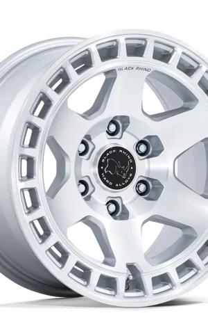 17" Black Rhino Wheels Bahari BR022 Gloss Silver with Machined Face Crossover Rims Express Delivery