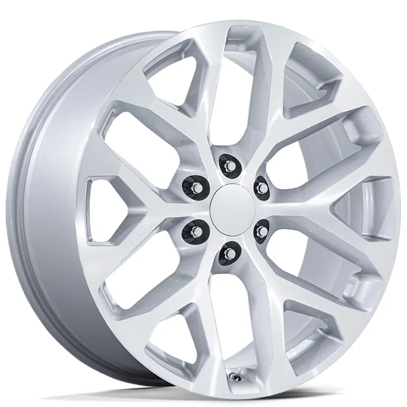24" Performance Replicas Wheels PR177 Silver Machined Rims Special Discount