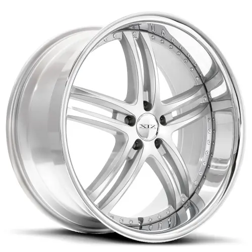 Hot Deal XIX Wheels XIX 15 5x112 20x8.5 +35 Silver Machined with Stainless Steel Lip