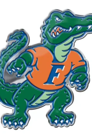 Time-Limited University of Florida Embossed Emblem; Green and Orange