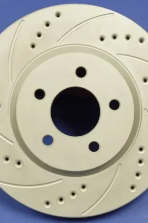 Honda Civic SP Performance Cross Drilled and Slotted Vented Front Rotors - F19-347 Price Cut