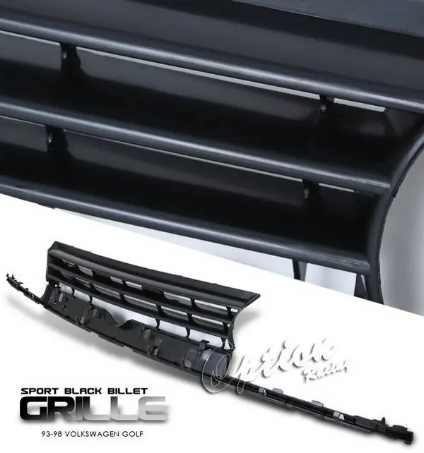 Original Volkswagen Golf Option Racing Black Grille - Performance Style - 64-45190
