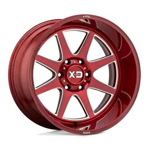 XD XD844 PIKE 6X135 20X10 -18 BRUSHED RED WITH MILLED ACCENT Genuine