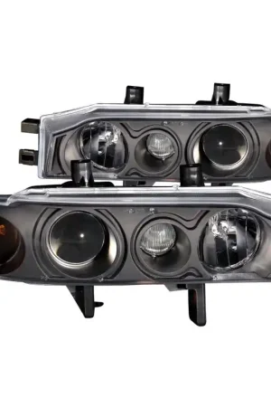 ANZO 1990-1993 Honda Accord Projector Headlights w/ Halo Black 1pc — PMD Premier Motoring Development Authentic