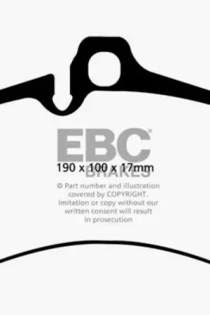 EBC 10-12 Porsche 911 (997) (Cast Iron Rotor only) 3.8 GT3 Redstuff Fr — PMD Premier Motoring Development Free Returns