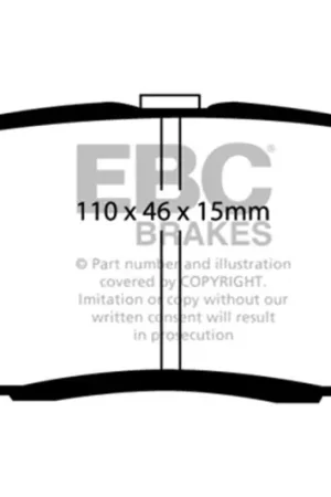 Free Shipping EBC 10+ Chevrolet Equinox 2.4 Ultimax2 Rear Brake Pads — PMD Premier Motoring Development
