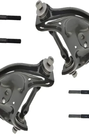 6pc Front Upper Control Arms Tie Rods Suspension Kit Worldwide Shipping
