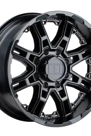 Crafted Level 8 SLINGSHOT 8X170 20X9 +0 MATTE BLACK