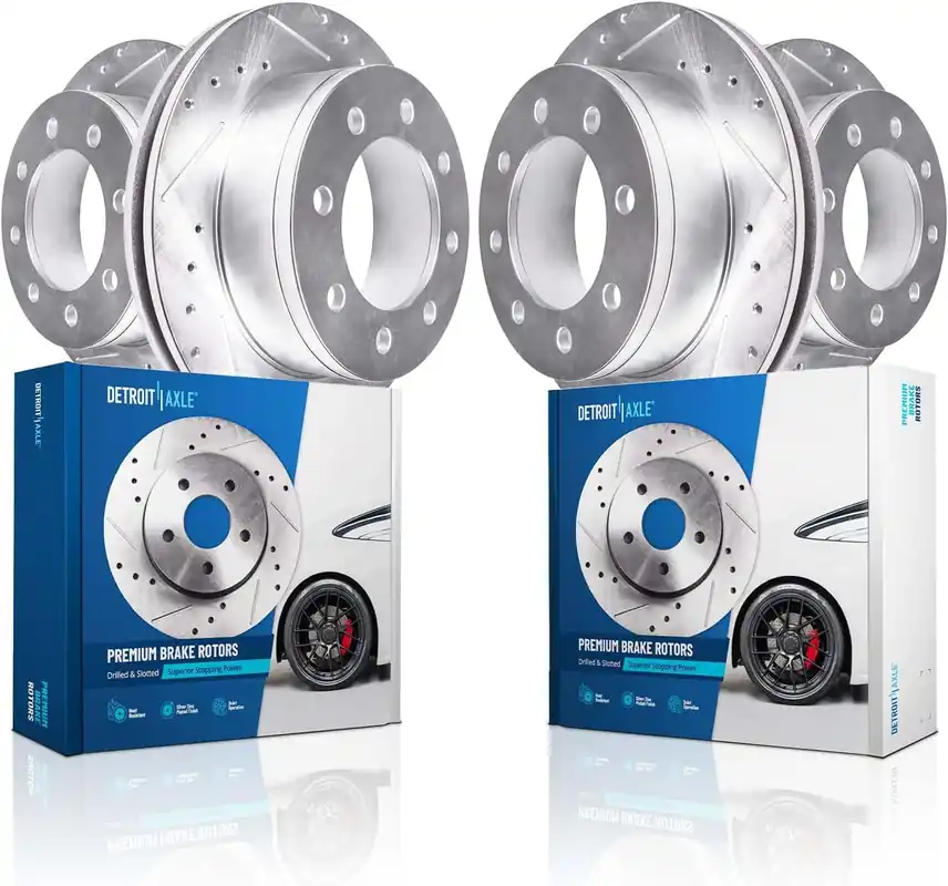 4pc Front & Rear Drilled and Slotted Brake Rotors Kit Top Rated