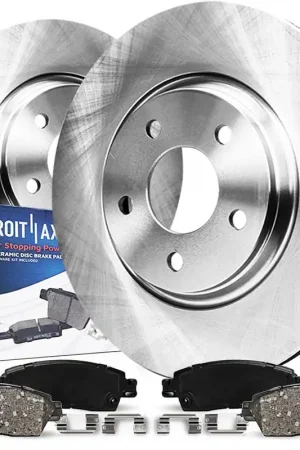 4pc Front Disc Rotors and Ceramic Brake Pads Kit Discount