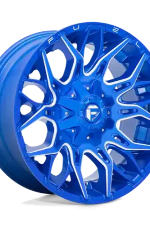Fuel 1PC D770 TWITCH 8X180 20X10 -18 ANODIZED BLUE MILLED Professional Grade