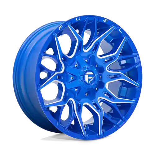 Fuel 1PC D770 TWITCH 8X180 20X10 -18 ANODIZED BLUE MILLED Professional Grade