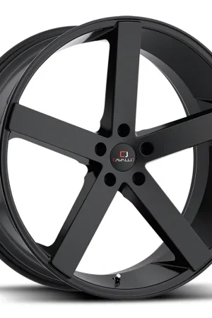 Cavallo CLV-5 Gloss Black Wheel; Rear Only; 22x9; 18mm Offset Authentic