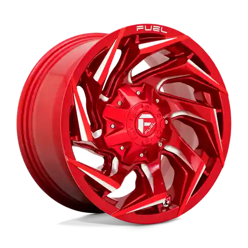 Latest Fuel 1PC D754 REACTION 5X114.3/5X127 17X9 -12 CANDY RED MILLED