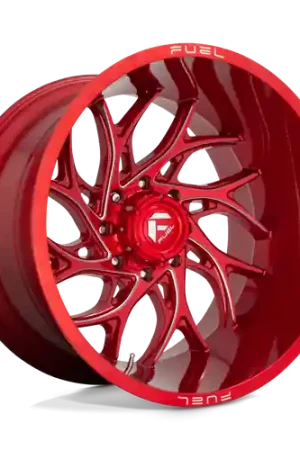 Crafted Fuel 1PC D742 RUNNER 8X200 20X8.25 -202 CANDY RED MILLED