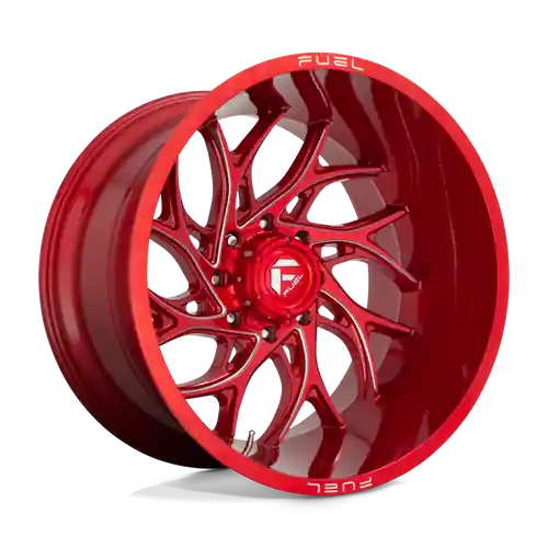 Crafted Fuel 1PC D742 RUNNER 8X200 20X8.25 -202 CANDY RED MILLED