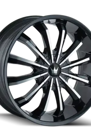 Mazzi Fusion 341 5x108/5x114.3 20x8.5+35 Gloss Black/Machined Face Editor’s Pick