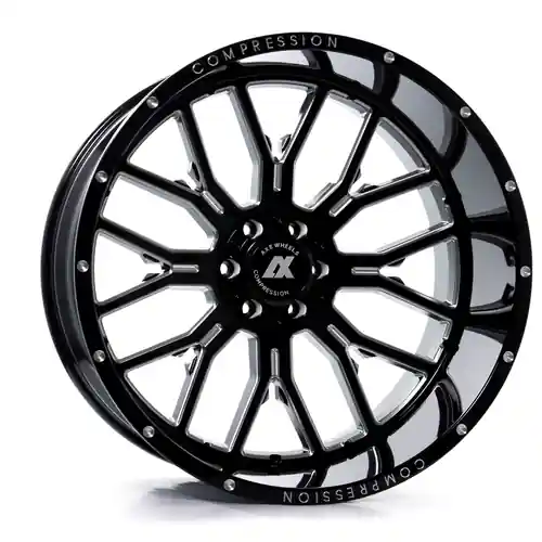 Axe AX6.0 8x180 22X12 -44 GLOSS BLACK MILLED Cheap