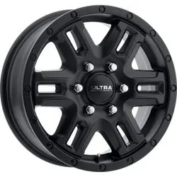 Ultra 470SB Judgement Van 6X130 16x6.5 +45 Satin Black w/Satin Coat Place Order