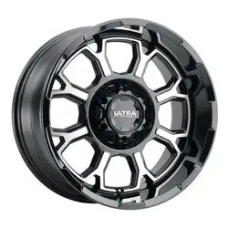 Buy Direct Ultra 124U Commander 5x127/5x139.7 20x10 -19 Gloss Black w/Diamond Cut Face