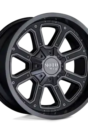 Moto Metal MO984 SHIFT BLANK 22X14 -76 MATTE GRAY GLOSS BLACK INSERTS High Quality