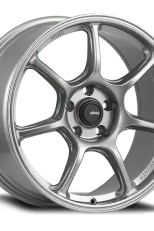 Fresh Stock Konig Ultragram 5x114.3 18x10.5+24 Titanium Metallic Knurled Bead