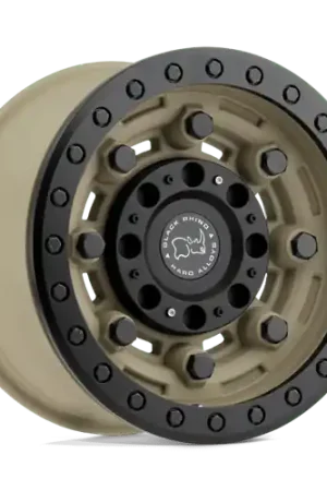 Black Rhino GARRISON BEADLOCK 5X127 17X8.5 -32 DESERT W/ MATTE BLACK RING In Demand
