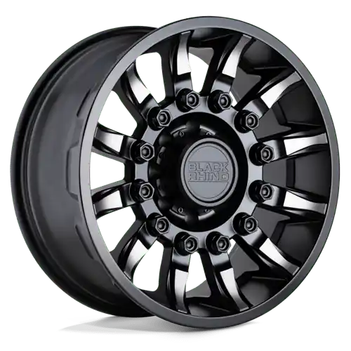 Black Rhino MISSION 5X127 17X8.5 -18 MATTE BLACK W/ MACHINED TINTED SPOKES Time-Limited