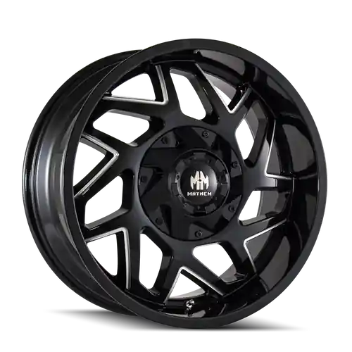 New Arrival Mayhem Hatchet 8106 5x139.7/5x150 20x9+18 Black W/Milled Spokes