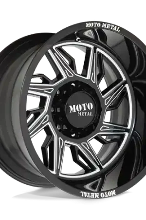 Trending Moto Metal MO997 HURRICANE 6X135 20X12 -44 GLOSS BLACK MILLED - RIGHT DIRECTIONAL