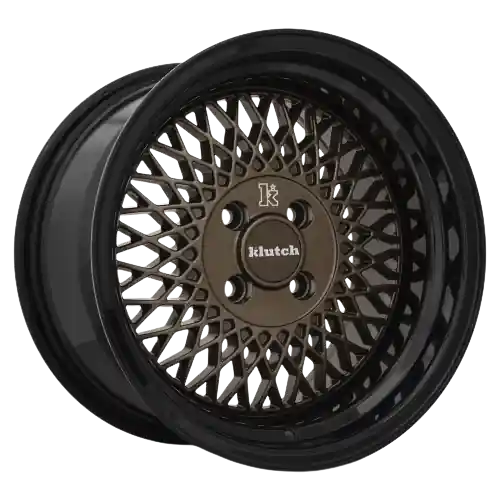 Klutch SL1 4x98 15x8.5 +20 Bronze Black Lip Same Day Shipping