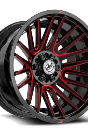 XF Off-Road XF-234 6x135/6x139.7 24x14 -76 Gloss Black & Red Machined New Release