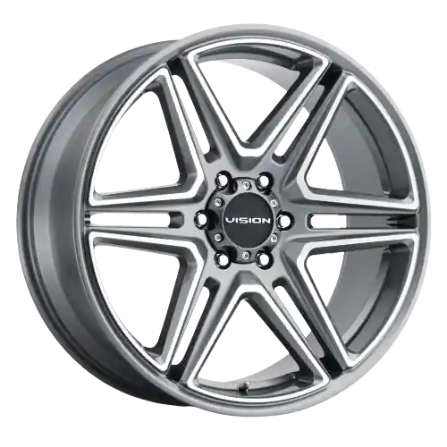 Grab Now Vision Street-Designs 476 Wedge 6x135 20x9+30 Gunmetal Machined Face