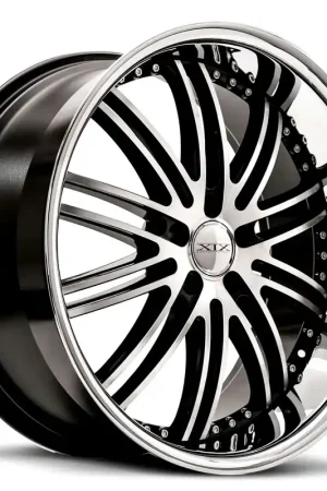 Money Back Guarantee Xix X23 Wheel 20x8.5 5x114.3 Gloss Black Machined With Stainless Steel Lip 32mm