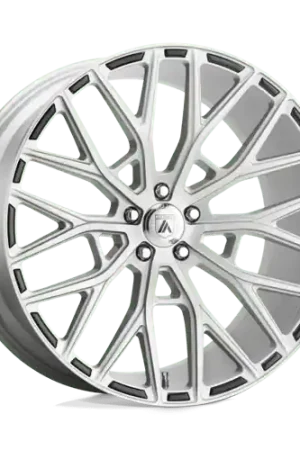 Free Shipping Asanti Black ABL-21 LEO 5X120 22X9 +32 BRUSHED SILVER