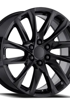 Express Delivery Factory Reproductions Fr 98 - Escalade 12 Spoke Replica Wheels Wheel 24x10 6x139.7 Gloss Black 31mm - FREE T-SHIRT INCLUDED!