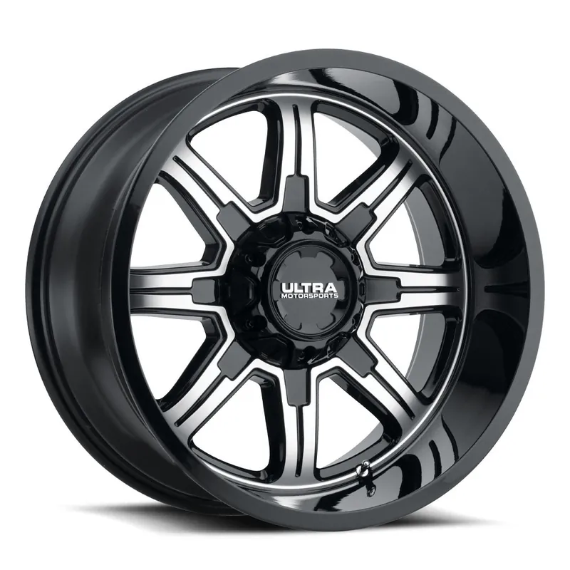 Editor’s Pick Ultra 229U Menace Wheel 18x9 6x135 & 6x139.7 Gloss Black w/ Diamond Cut Face & Clear Coat 18mm