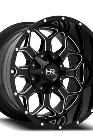 Hardrock Offroad Indestructible Wheel 22x10 8x170 Gloss Black Milled -25mm Budget