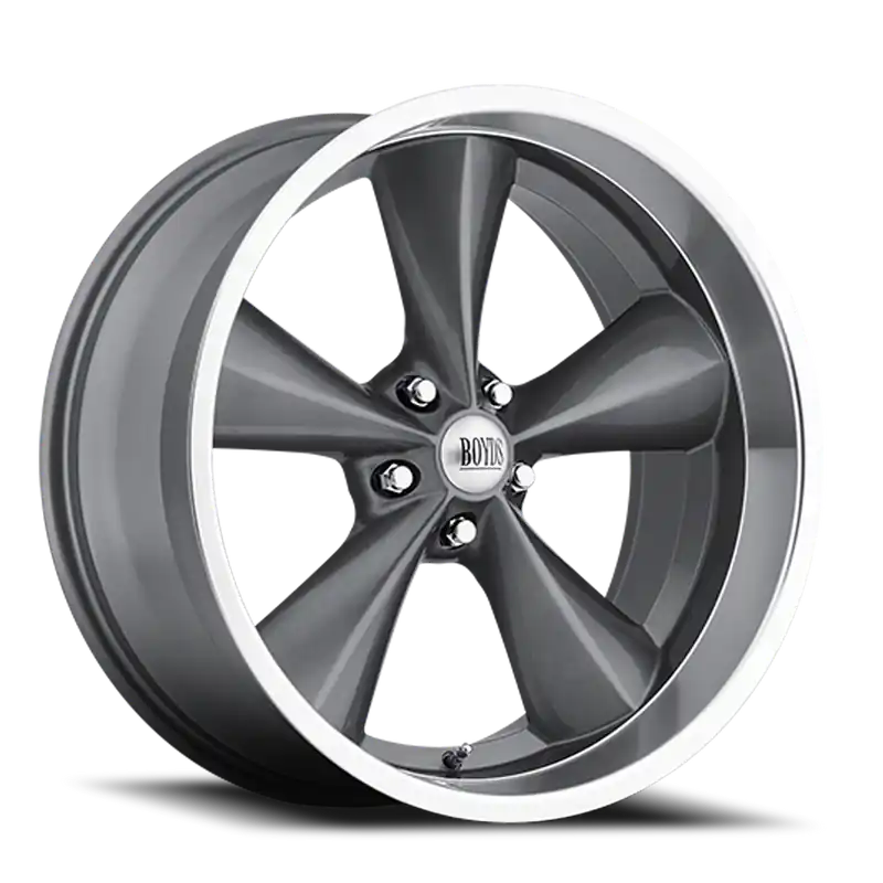 Boyd Coddington Bc1Gm Junkyard Dog Wheel 17x7 5x120.65 Gunmetal w/ Machined Lip 0mm Limited Time