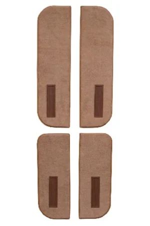 Carpet for 1975-1986 Chevrolet C20 Crew Cab Inserts on Cardboard w/Vents Door Panel 4pc High Quality